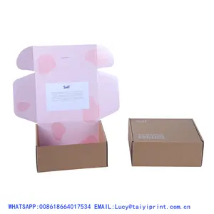 メール移動カートンボックスロゴ印刷された黒い紙の段ボール包装カスタム段ボール配送ボックス付きの郵送メーラーボックス