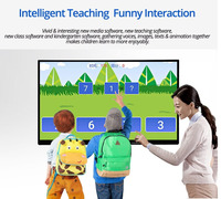 Pizarra Interactiva Táctil de 20 Puntos, 65, 75, 86, 98 Pulgadas, Tecnología IR, Pizarra Inteligente para Anotaciones y Dibujo, para Salas de Conferencias