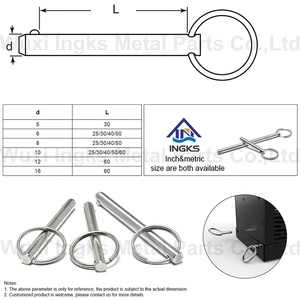 Nhà Cung Cấp Chuyên Nghiệp Tùy Chỉnh SS304 Fishing Gear Cơ Thể Hình Trụ Phát Hành Nhanh Chóng Giam Giữ <span class=keywords><strong>Pin</strong></span> Với Ring - Product Image 5