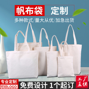 Custom Blank Canvas Tote Bag Cartoon Print Heat Transfer Square Shape General Packaging - Product Image 5