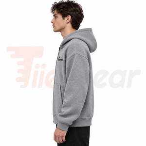 Sweat à capuche zippé pour homme, chaud, en polaire, à manches longues, coupe décontractée pour l'hiver, idéal par temps froid - Product Image 3