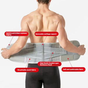Cintura di supporto per la vita da donna con Clip nera e Zip traspirante per la pancia con fasce antisudore e lattice - Product Image 5