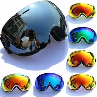 Lunettes de ski et de snowboard personnalisées en TPU UV400, haute définition, anti-buée, vision large, lunettes de sport