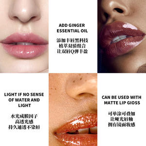 Laque à lèvres transfrontalière TikTok gingembre menthe chaude dodue hydratante couleur des lèvres élargissement liquide brillant à lèvres - Product Image 4