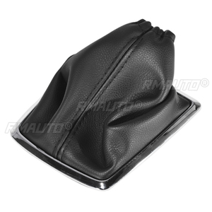 Housse de levier de vitesse et de frein à main en cuir noir pour Ford Focus 2005 2006 2007 2008 2009 2010 2011 2012 - Product Image 6