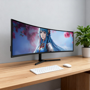 Moniteur de jeu HD 5K de haute qualité de 49 pouces, écran incurvé sans cadre ultra-large, moniteur d'ordinateur dédié aux sports électroniques - Product Image 2