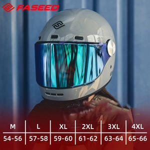 Faseed V6 Cafe Racer Adventure Casques de <span class=keywords><strong>moto</strong></span> Intégral ABS Fibre de verre Style vintage ECE DOT Approuvé pour <span class=keywords><strong>Harley</strong></span> Riding - Product Image 6