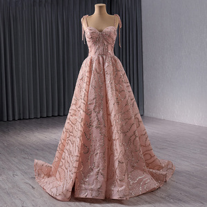 Robes de soirée sexy en tissu rouge de haute qualité 2024, robes de soirée vintage à sequins faits à la main Rsm241064 - Product Image 6