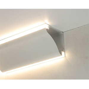 Gran oferta, perfil de aluminio Led, lámpara de aluminio blanca plateada montada en suspensión, iluminación de perfil LED de aluminio - Product Image 6