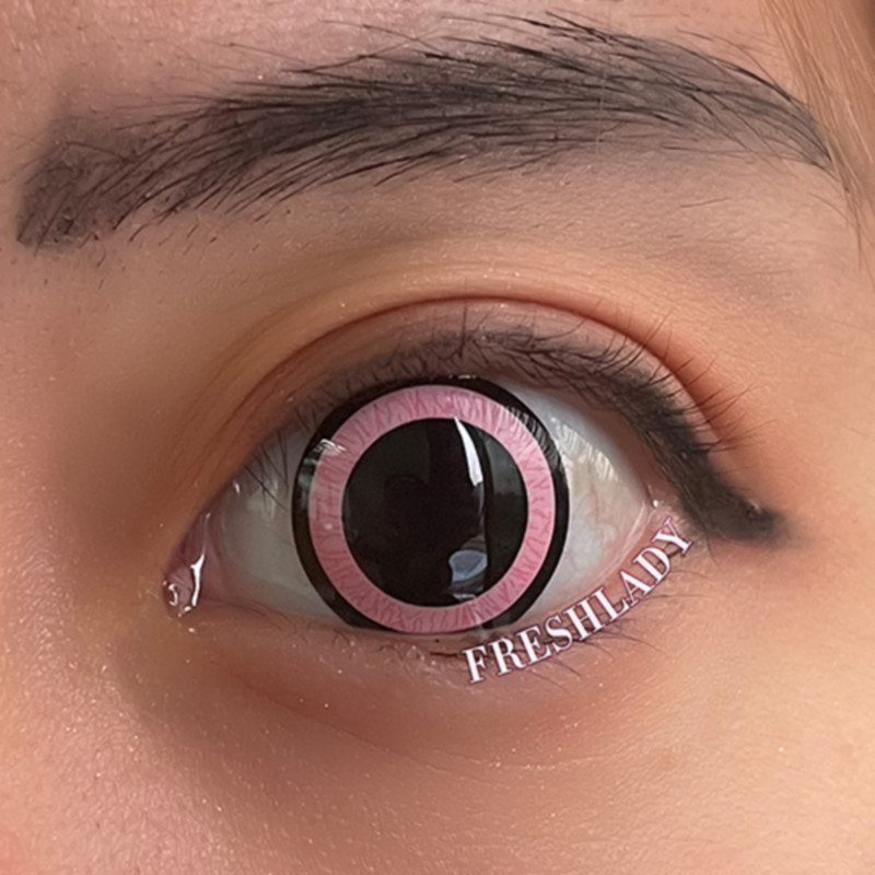 Liangguo Fresh Lady Nebulos Pink Lentilles De Contact De Couleur Wholesale Natural Looking Color Contact Lenses
