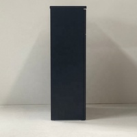 PTB Modern ARNO 500*260 Meuble de toilette de salle de bain noir gris satiné avec plaque de recouvrement