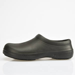 Commercio all'ingrosso antiscivolo resistenza all'olio EVA Black Restaurant Hotel Best Chef Cook Safety Kitchen Clog Shoes - Product Image 4