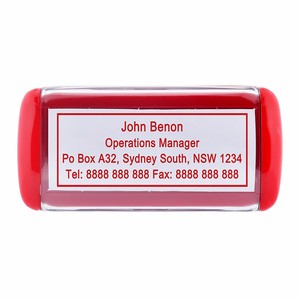 Meilleure vente 5822 <span class=keywords><strong>tampon</strong></span> auto-encreur QR Code <span class=keywords><strong>personnalisé</strong></span> pour l'<span class=keywords><strong>adresse</strong></span> du site Web et le contact - Product Image 3