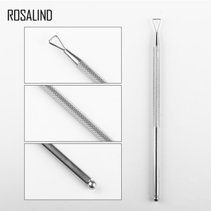 <span class=keywords><strong>Rosalind</strong></span>-productos para uñas, al por mayor, removedor de esmalte de gel, herramientas para <span class=keywords><strong>manicura</strong></span>, cabeza triangular, empujador de cutículas de acero inoxidable - Product Image 3