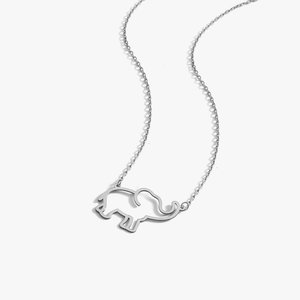 قلادة فيل ظريفة ياقة تشابادو En Oro De 18K قلادة فيل غير مشوشة - Product Image 3