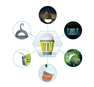 Lampe anti-moustique d'éclairage répulsif de flyer de lumière UV électronique rechargeable par USB imperméable - Product Image 2