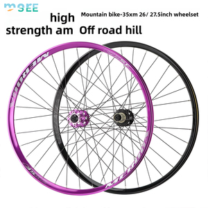 Juego de ruedas de bicicleta de <span class=keywords><strong>carretera</strong></span> SeeMore con liberación rápida/<span class=keywords><strong>eje</strong></span> <span class=keywords><strong>pasante</strong></span>, <span class=keywords><strong>rueda</strong></span> de velocidad de aleación de aluminio, montaje de llanta, sistema de freno de <span class=keywords><strong>disco</strong></span> - Product Image 5