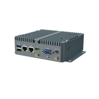 Mini PC Industrial sin Ventilador con Doble LAN, Amplio Rango de E/S, Almacenamiento SSD para Automatización y Gateway, Compatible con Windows y Linux
