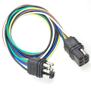 KAMTUNG 6 Pin Trailer <b>Plug</b> Connector 6 Core Wire 36 Inch For Truck <b>Light</b> Systems Replacement Repair - Product Image 2