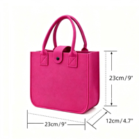 Bolsa de Fieltro Simple Pequeña para Niños de 3 a 6 Años, Bolsa de Regalo Reutilizable para Fiestas, Manualidades DIY