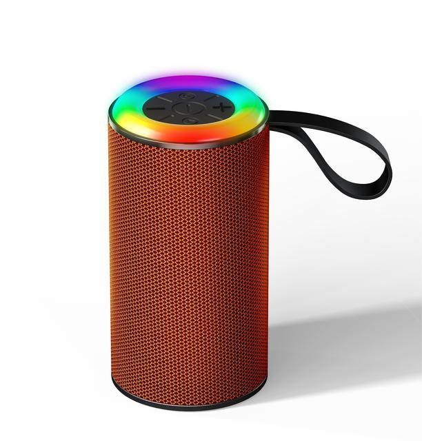 New Stock Arrival High Quality Stereo Sound Speakers TWS Blue Tooth Round Design Fabric Speaker Mini Wireless  EBS-703 Speaker