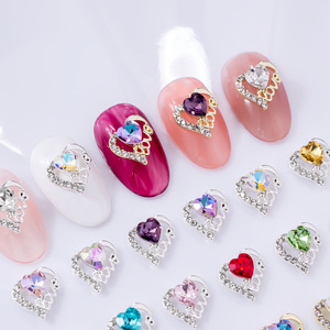 Colorido 3D Nail Art Charms Love Crystal para <span class=keywords><strong>uñas</strong></span> acrílicas Mujeres Niñas Día de la madre de San Valentín - Product Image 1
