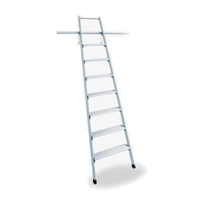 Ganchos de escalera de fibra de vidrio rectos de estilo industrial F5 para supermercado, escalera, baño, almacén, gimnasio, certificado EN131 - Product Image 1