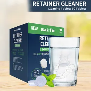 CE FDA Approved Dental Care Retainer Cleansing Tablets Enhanced Oral Hygiene For Denture Cleaning And Improved Care