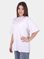 Camiseta Gráfica Blanca Unisex con Estampado de Arte Japonés, Transpirable, Ecológica, de Secado Rápido, Cuello Redondo, Corte Holgado, 100% Algodón
