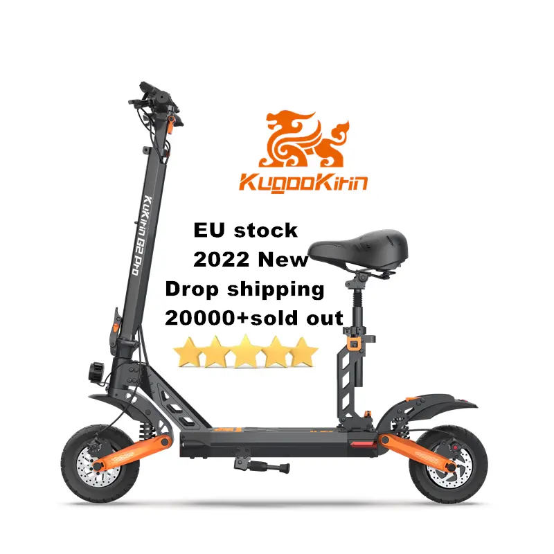 Entrepôt de l'ue livraison rapide meilleurs cadeaux de noël kukirin G2 PRO 600w 15AH scooter électrique pas cher italie