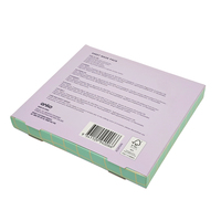 Boîtes en papier carrées personnalisées pour masques faciaux cosmétiques, avec motif floral pastel, écologiques, pour emballages de soins de la peau, avec dorure à chaud
