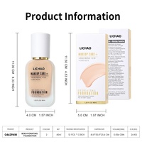 Fond de Teint Liquide Mat Haute Qualité Couvrance Totale Léger Waterproof Teint Foncé Marque Privée Format Échantillon