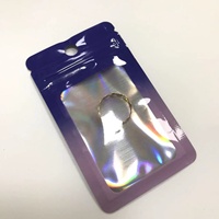 Pochette cosmétique transparente personnalisée imprimée en héliogravure, en PE recyclable, rose et verte, pour usage domestique