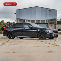 Pour BMW série 5 G30 G38 PRE mise à niveau M5 kit de carrosserie de style large avec pare-chocs avant diffuseur de pare-chocs arrière jupes latérales garde-boue kit de voiture