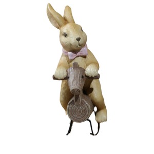 Adorno de Conejo Trojano de Resina de Arte Popular de Dibujos Animados para Escritorio del Hogar, Decoración para <span class=keywords><strong>Fotos</strong></span> de Niños, Regalo de Cumpleaños, Manualidades de Pascua - Product Image 4