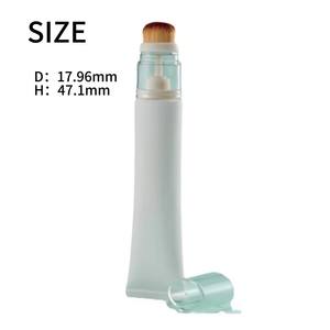 Crème liquide pour le visage en plastique 20ml fond de teint crème cosmétique avancée pour les yeux avec tuyau anti-goutte à poils - Product Image 5