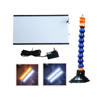 2 bandes lumineuses LED pour détection de bosses de grêle sur carrosserie automobile, outils de diagnostic et de réparation de bosses