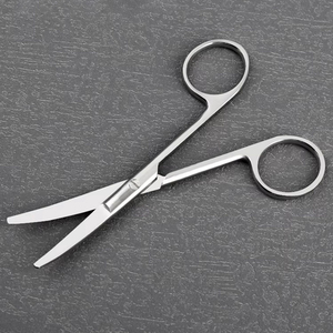 Forbici per Rimozione <span class=keywords><strong>Oculare</strong></span>, Strumenti Chirurgici Manuali, Oftalmologia, Acciaio Inossidabile Certificato ISO, Forbici a Punta Smussa per Nervo Ottico - Product Image 1