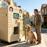 Station de lavage de chiens en libre-service pour les magasins de détail, kiosque de toilettage intelligent pour animaux de compagnie, écran tactile 24h/24 et 7j/7