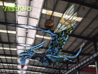 Caoutchouc de silicone éponge de modèle de personnage de dragon personnalisable très réaliste pour les zones d'aéroport public d'affichages thématiques d'intérieur