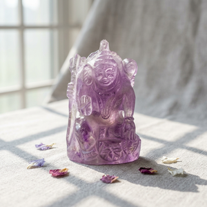 Estatua de Shiva Tallada a Mano en Amatista Natural, Escultura de Cristal, Decoración Espiritual, Proveedor Mayorista OEM ODM - Product Image 6