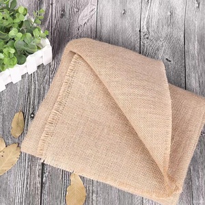 Chine en gros, décoration nordique de thanksgiving, rond, carré, rectangle, mariage, maison, toile de <span class=keywords><strong>Jute</strong></span> naturelle, <span class=keywords><strong>nappe</strong></span> en dentelle - Product Image 2