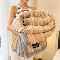 Manta de Sherpa Personalizada Estilo Coreano, Cálida y Suave, con Estampado a Cuadros, Tejida para las Cuatro Estaciones, para Dormitorio, Hogar y Viajes