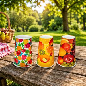 Gobelets en papier kraft jetables avec couvercle, logo imprimé personnalisé, gobelets pour boissons froides - Product Image 6