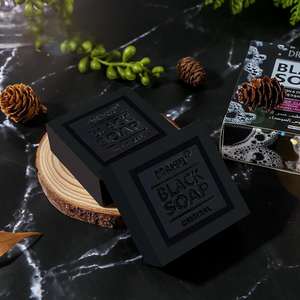 Charcoal Blackhead <b>Soap</b> 100g Oem Private Label Bamboo Detox Pore Vegan Spa Deep Clean - Product Image 3