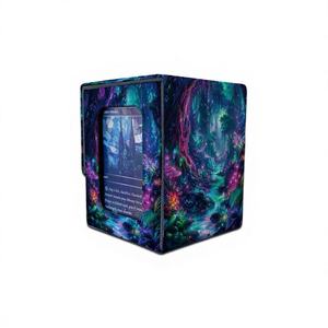 Boîte de rangement pour cartes de jeu en cuir PU, impression personnalisée, pour plus de 100 cartes, pour cartes de jeu de société, cartes à collectionner Dragon, YuGiOh, Shield Cover Deck Box - Product Image 1
