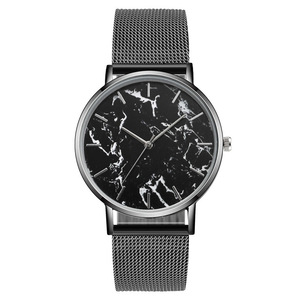 Montre à quartz à cadran marbré, style rétro décontracté, bracelet en cuir et acier inoxydable, édition limitée ETA, aiguille de monnaie, nouvelle collection mode 2025 - Product Image 6