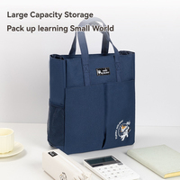 Deli 73155A sac de tutoriel d'impression de motif de chien mignon pour les écoliers sac de livre à main de grande capacité 48 pièces par ensemble de Carton
