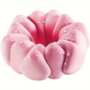 Flower Shape <b>Silicone</b> Cake Mold For DIY Dessert <b>Baking</b> Tools White Oven Safe - Product Image 3
