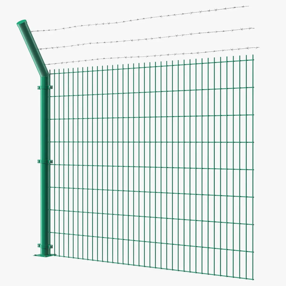 La barrière ECO Friendly conçoit la barrière de treillis soudée incurvée par 3D enduite de PVC à vendre